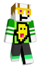 white and mine shaft Minecraft skin — Classic model — first worn by Brockoleeny