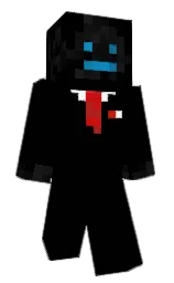 black and cod gray Minecraft skin — Classic model
