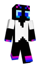 black and alabaster Minecraft skin — Classic model