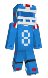 curious blue and fun blue Minecraft skin — Slim model — first worn by AcE58963