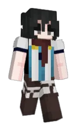 woody brown and shark Minecraft skin — Slim model