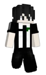 black and quarter spanish white Minecraft skin — Slim model — first worn by gabrielkpop
