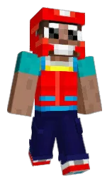 bunting and red Minecraft skin — Classic model