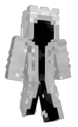 black and alabaster Minecraft skin — Classic model