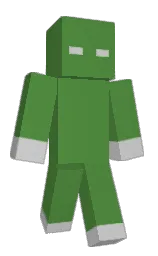 black and silver Minecraft skin — Classic model