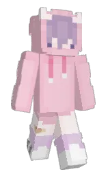 6ove's Minecraft skin wearing the Vanilla cape