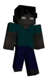 black and violet Minecraft skin — Slim model — first worn by 0hsteller