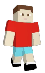 almond and alizarin crimson Minecraft skin — Classic model