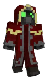 Cosmi_Coffee's Minecraft skin wearing the Menace cape
