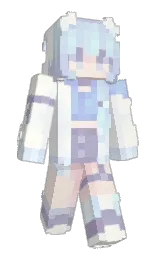 black white and athens gray Minecraft skin — Slim model