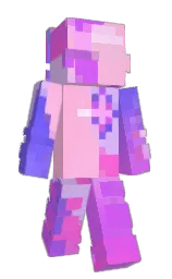 cotton candy and mauve Minecraft skin — Slim model — first worn by Exilium__