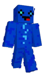 cobalt and dark blue Minecraft skin — Classic model — first worn by Entitilo