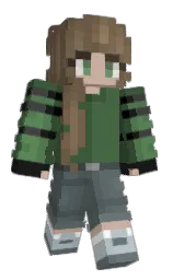 FlySierra's Minecraft skin wearing the Aurora cape