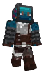 bluberry_Bavi's Minecraft skin wearing the Cherry Blossom cape