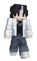 ghost and athens gray Minecraft skin — Slim model
