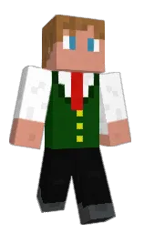 Casyniarz's Minecraft skin wearing the Purple Heart cape