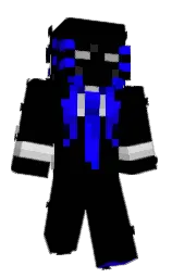 black and mercury Minecraft skin — Classic model