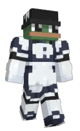 bright gray and catskill white Minecraft skin — Classic model