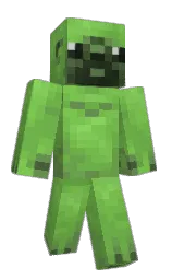 apple and black Minecraft skin — Classic model