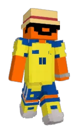 blaze orange and golden dream Minecraft skin — Slim model — first worn by FemboyZHH