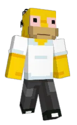white and gold Minecraft skin — Classic model