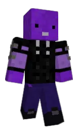 black and cod gray Minecraft skin — Classic model
