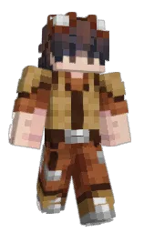 BrunoIsCouch's Minecraft skin wearing the Builder cape