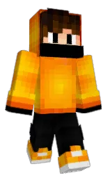 yellow sea and white Minecraft skin — Classic model