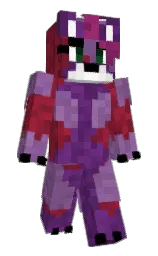 EX15xc's Minecraft skin wearing the Purple Heart cape