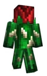 dark fern and palm green Minecraft skin — Slim model — first worn by BKcat69