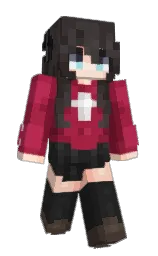 LuvsY0u's Minecraft skin wearing the Minecraft Experience cape