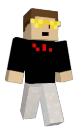 black and calico Minecraft skin — Classic model