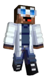 casper and twilight blue Minecraft skin — Classic model — first worn by Gianplay