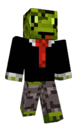 ElectroLizard's Minecraft skin wearing the MineCon 2013 cape