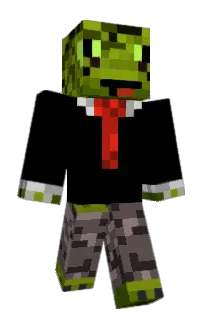 Front of ElectroLizard's skin