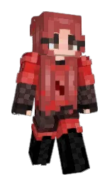 apple blossom and black Minecraft skin — Slim model