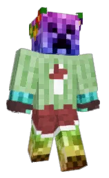 sprout and copper rust Minecraft skin — Classic model — first worn by NegativeDarkness