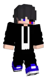 black and baltic sea Minecraft skin — Classic model — first worn by SexyHauseMaster