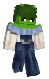 rhino and green house Minecraft skin — Slim model — first worn by dylob