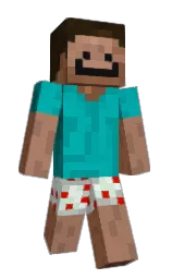 black and sepia skin Minecraft skin — Slim model — first worn by duydoe