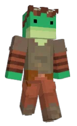 jungle green and roman coffee Minecraft skin — Classic model — first worn by potatuboi