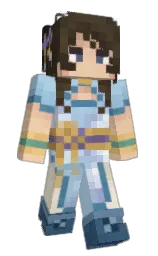 regent st blue and pancho Minecraft skin — Slim model