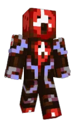 graphite and bronze Minecraft skin — Classic model — first worn by x_Grandios_x