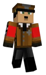 Minecraft-Skin in black und sepia — Modell: Klassisch — zuerst getragen von SimswapSaint
