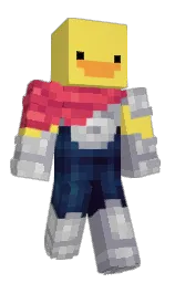 energy yellow and spun pearl Minecraft skin — Classic model