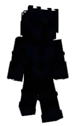 black and ebony Minecraft skin — Classic model