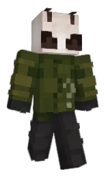 jestermisha's Minecraft skin wearing the Migrator cape