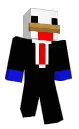 deep fir and white Minecraft skin — Classic model