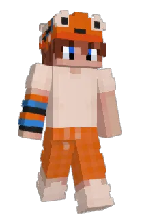 Front of OrangeBlocky's skin