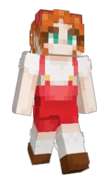 pampas and white linen Minecraft skin — Slim model — first worn by LuckiDuck1